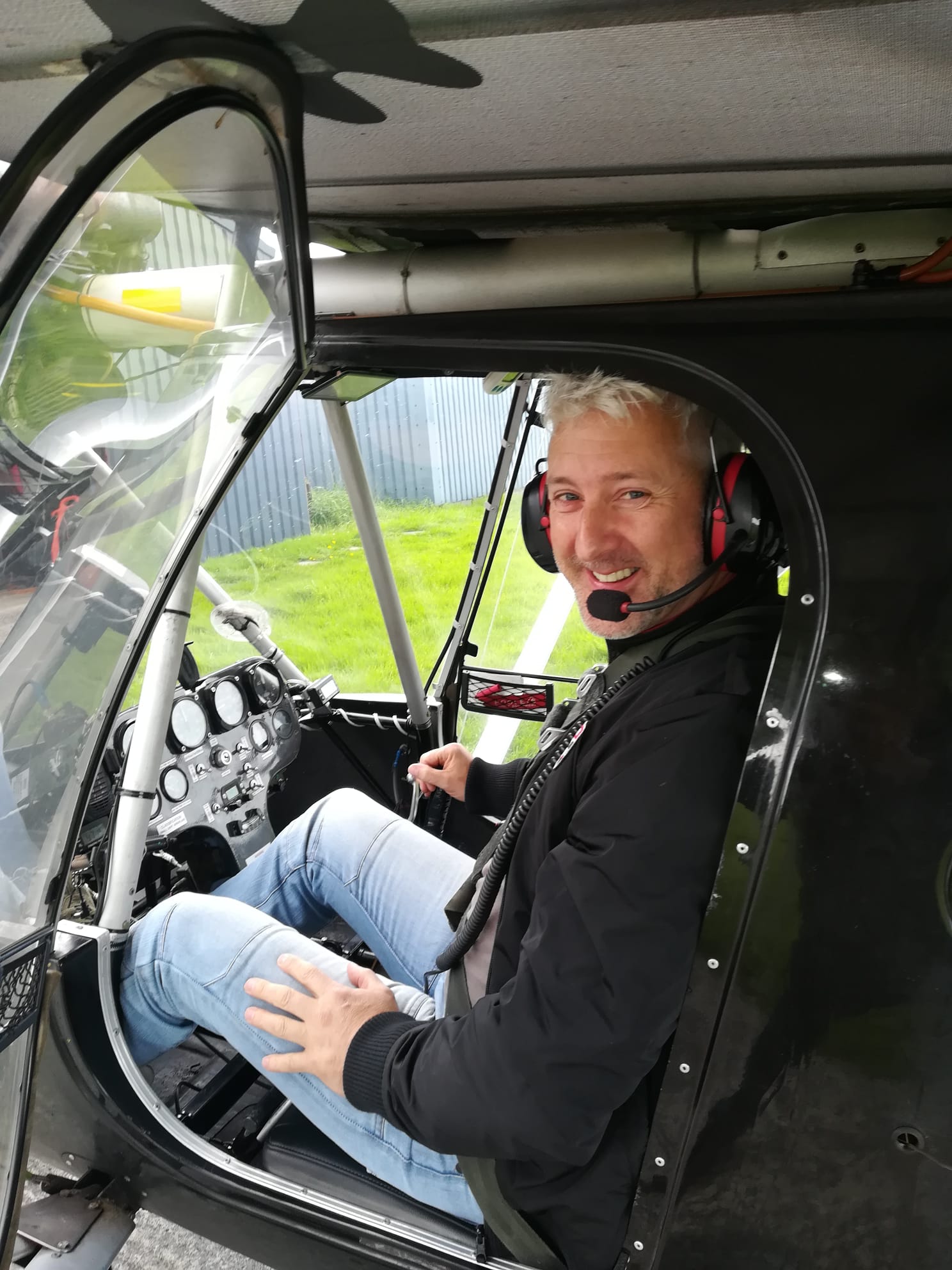 Karl Millar first solo flight