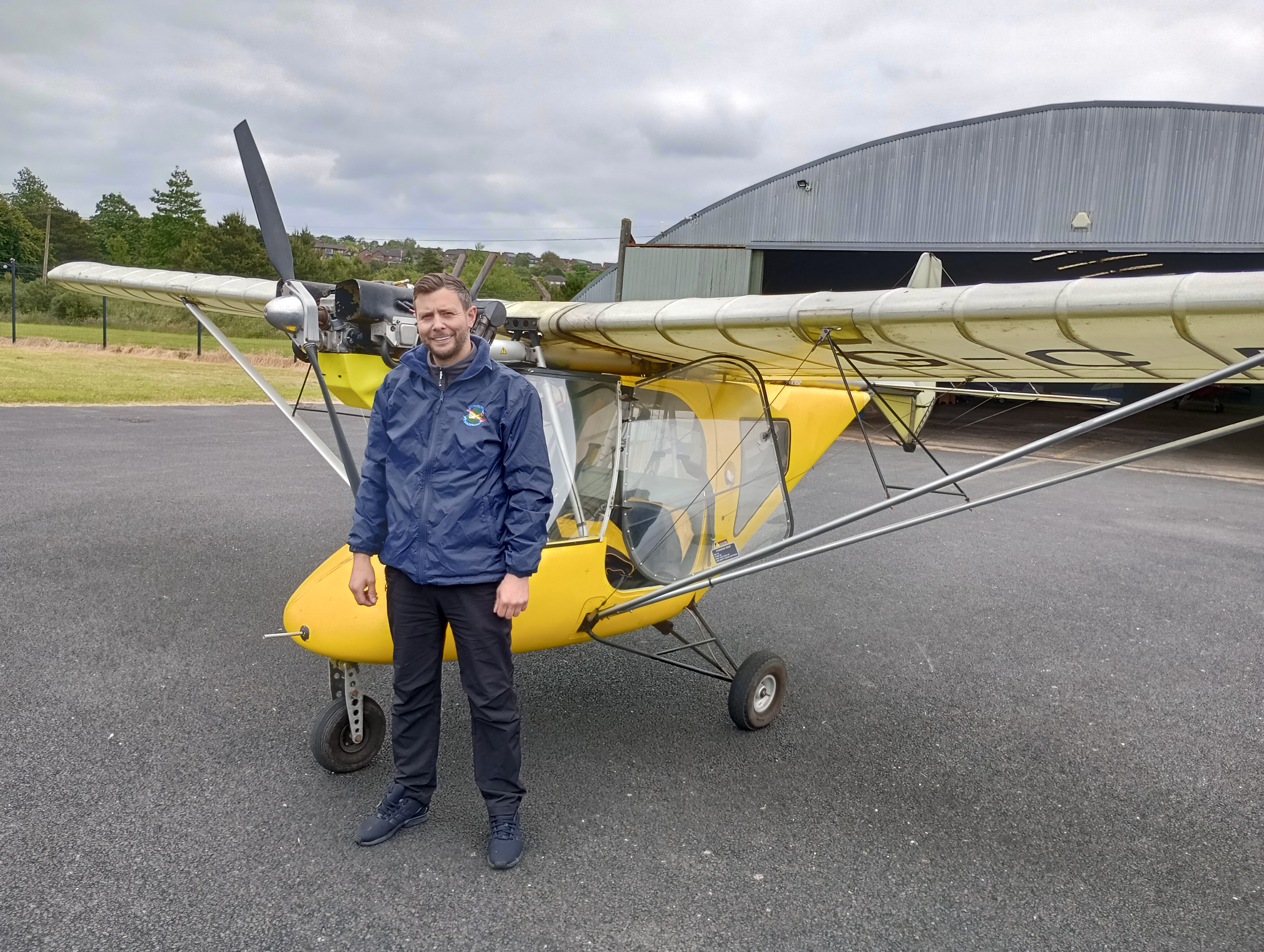 Darren Harper gains his Pilot's Licence 