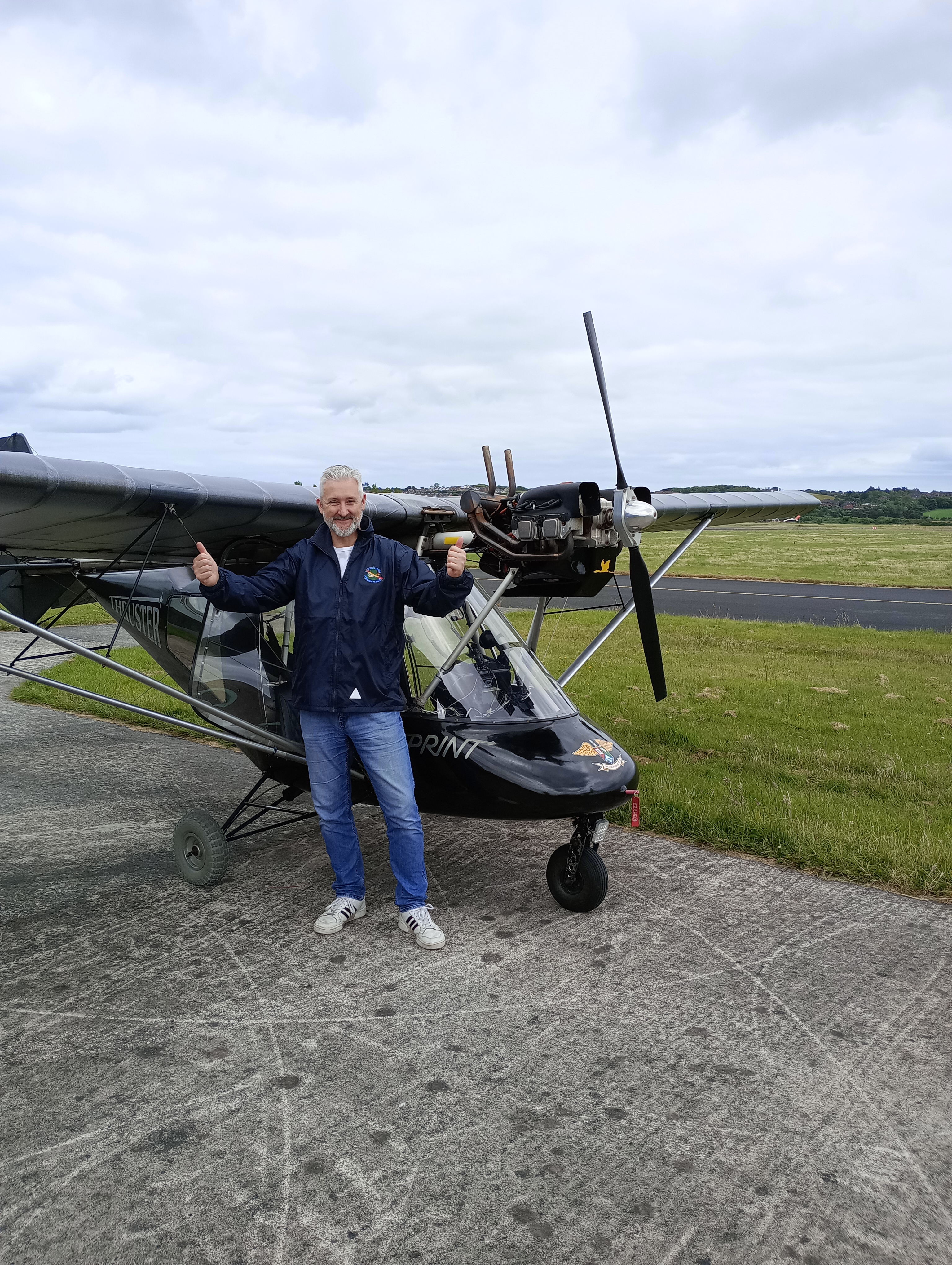 Karl (Kipper) Millar gains his Pilot's Licence 